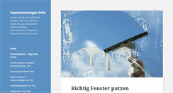 Desktop Screenshot of fensterreiniger.info