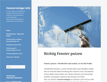 Tablet Screenshot of fensterreiniger.info